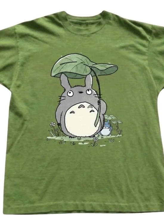 Gildan Tops - Green Totoro Graphic Pet Bird T-Shirt